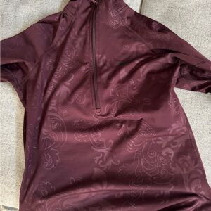 Nike Maroon Dri-FIT Quarter-Zip Top